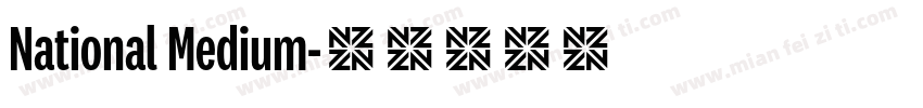 National Medium字体转换